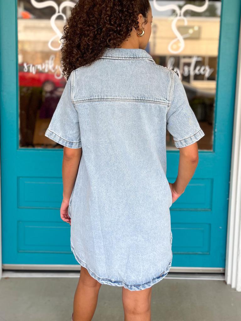 Karlie Swing Jean Denim Dress